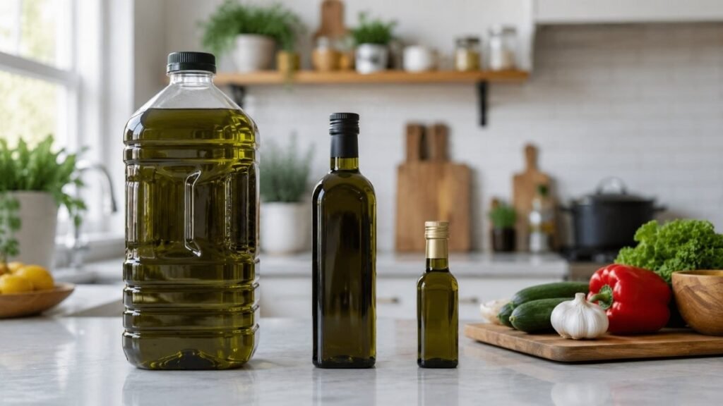 Comparison of Costco olive oil choices for different household cooking needs