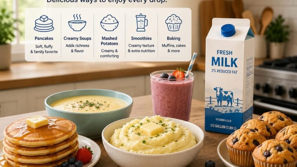 Practical ways to use fresh milk before it reaches the end of its quality